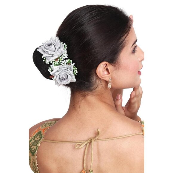 Rose Flower Hair Accessory Floral Headpiece for Weddings Bridesmaids main image 7